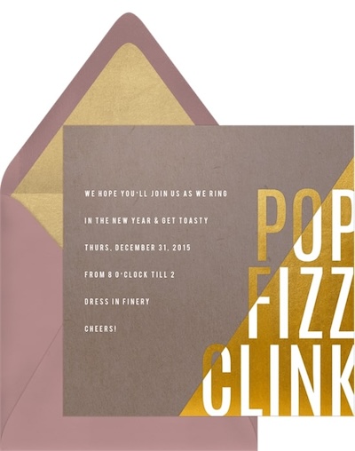 Pop Fizz Contrast Invitation