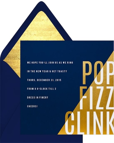 Pop Fizz Contrast Invitation
