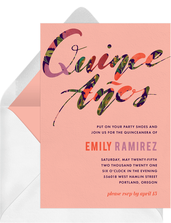 Quince Años Invitation