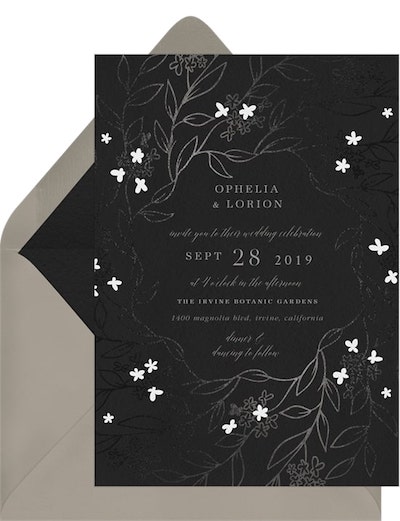 Radial Blooms Invitation