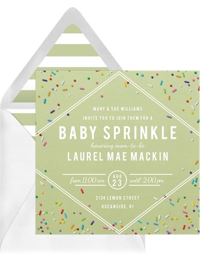 Rainbow Sprinkles Invitation