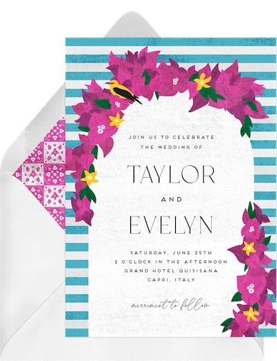 Retro Capri Invitation