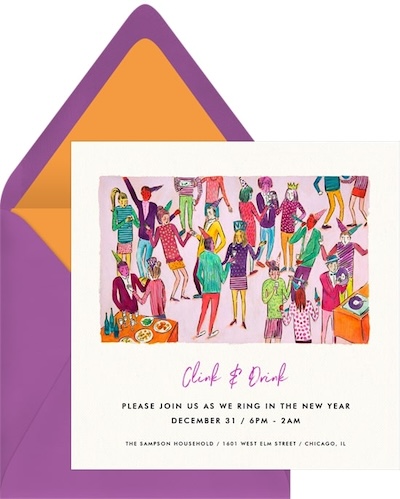 Retro Revelry Invitation