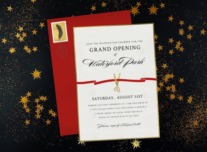 Ribbon Cutting Invitation
