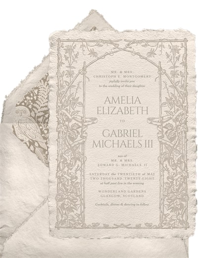 Romantic Wonderland Invitation