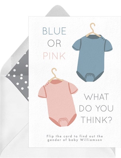 Romper Reveal Invitation