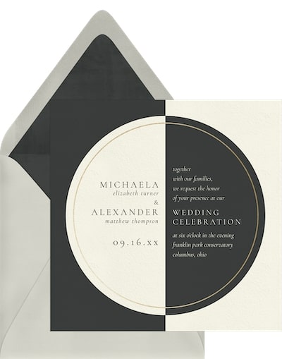 Round Duo Invitation