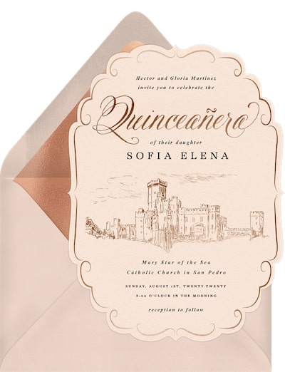 Royal Quinceañera Invitation