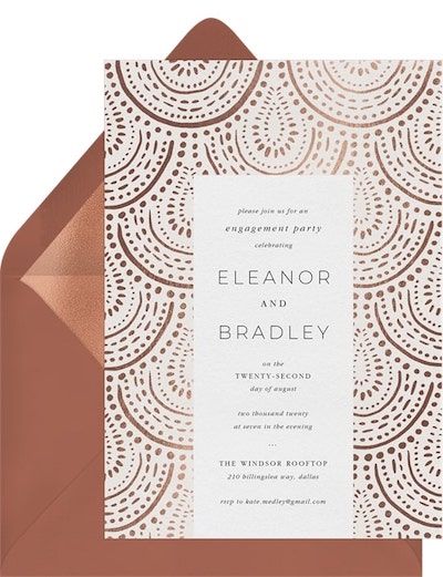 Bridesmaid proposal cards: Royal Scallop Invitation