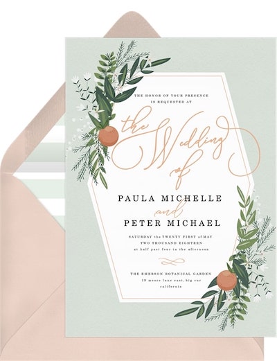 Rustic Citrus Invitation
