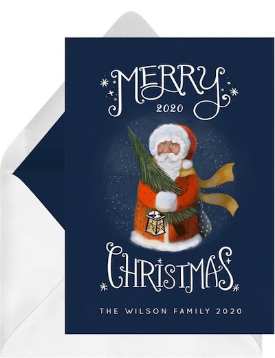 Vintage Christmas cards: Santa Claus Card