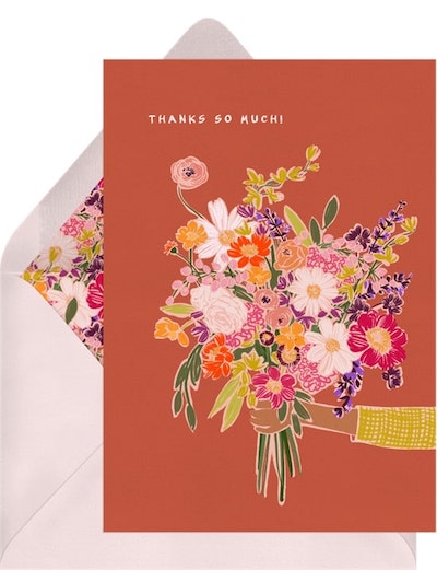 Thank you for birthday wishes: Say It With Flowers Card