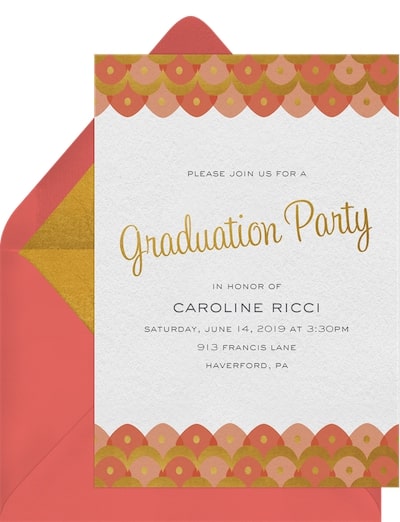 Scalloped Waves Invitation