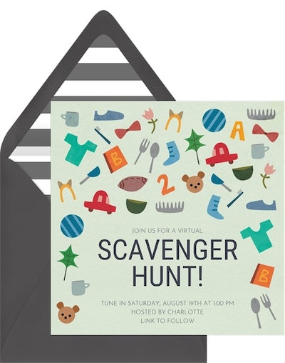 Scavenger Hunt Invitation