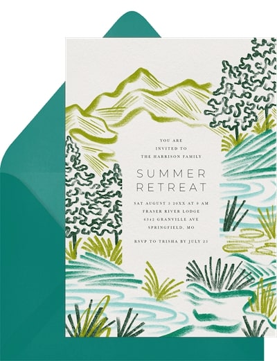 Scenic Sanctuary Invitation