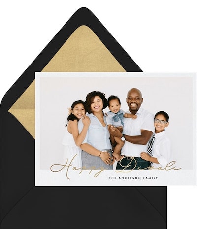 Script Diwali Card