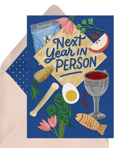 Seder Table Card