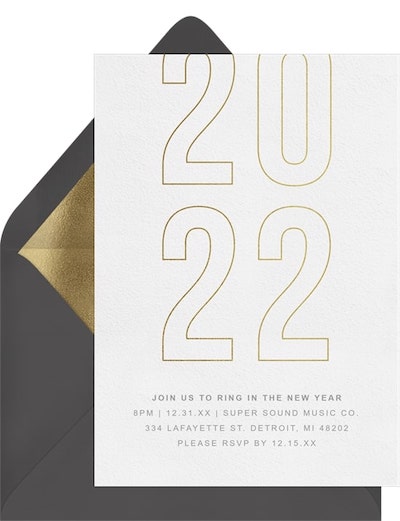 Shifted Year Invitation