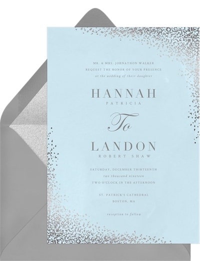 Shimmering Confetti Invitation