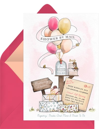 Shower By Mail Invitation