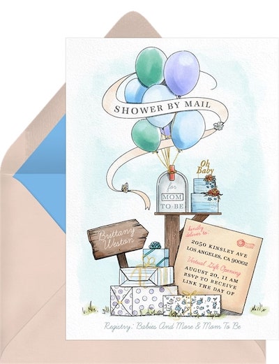 Shower By Mail Invitation