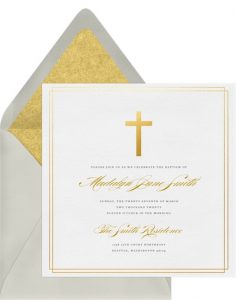Simple Cross Invitation