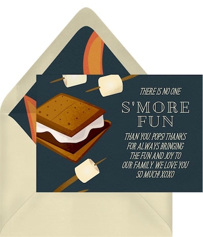 Ideas for Father’s Day: S'more Fun! Card