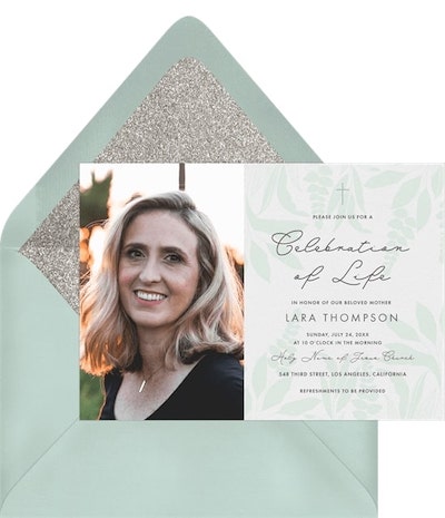 Soft Leaves Invitation