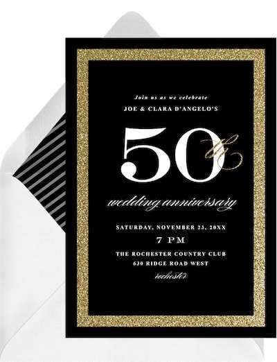 Sophisticated Milestone Invitation