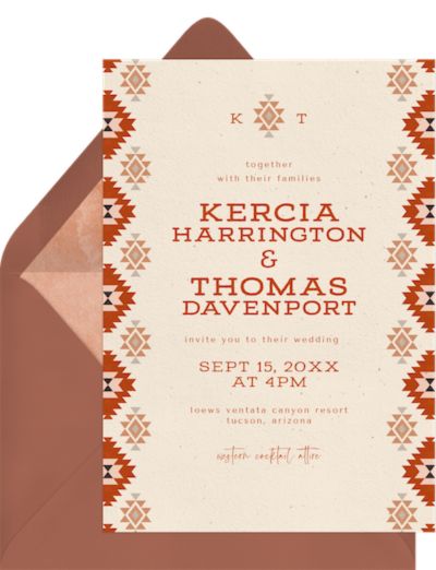 Southwestern Pattern Invitation