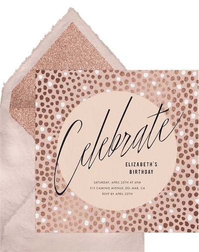 Outdoor birthday party ideas: Sparkling Bubbles Invitation