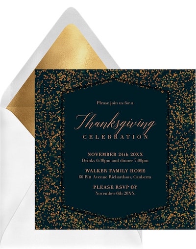 Speckled Bokeh Invitation