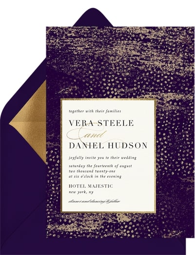 Speckled Impression Invitation
