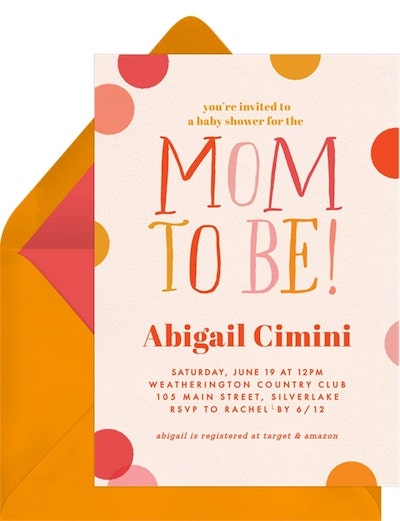 Spotted Shower Invitation