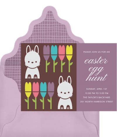 Spring Bunnies Invitation