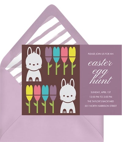 Spring Bunnies Invitation