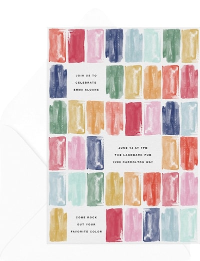 Stacked Jewels Invitation