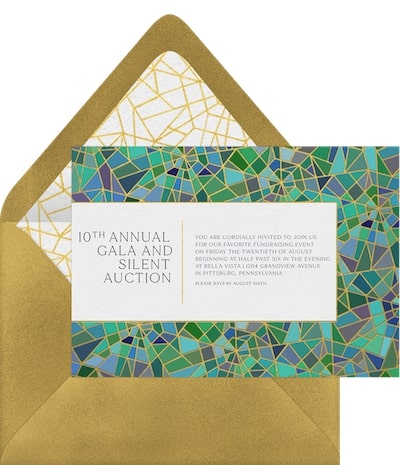 Stained Glass Invitation