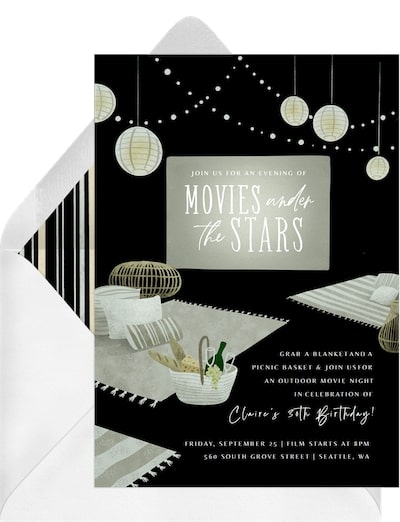 Starlight Cinema Invitation