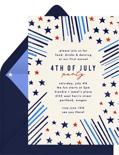 Stars & Stripes Invitation