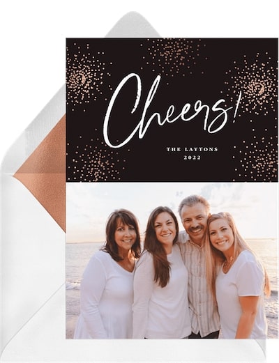 Stippled Fireworks Card