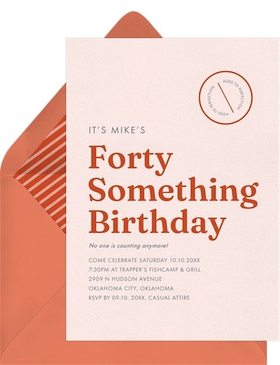Stopped Counting Invitation