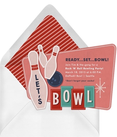 Men birthday invitation: Strike Invitation