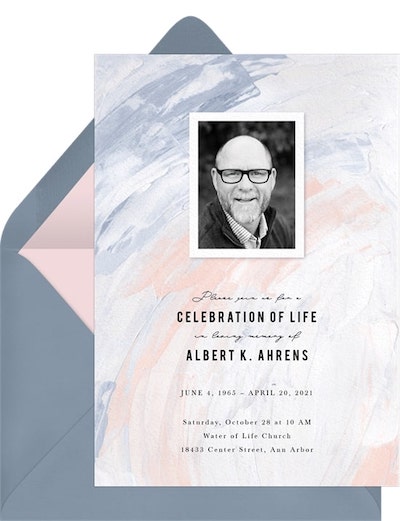 Subtle Shades Invitation