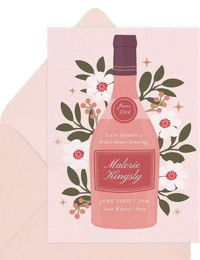 Summer Wine Invitation