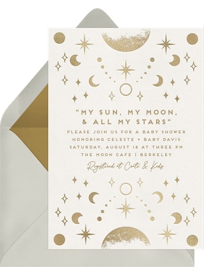 Sun, Moon & Stars Invitation