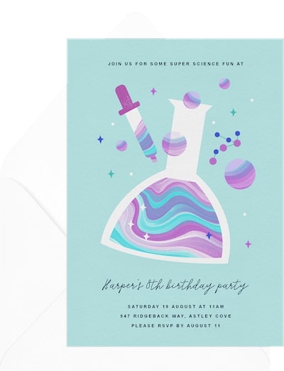 Super Science Invitation