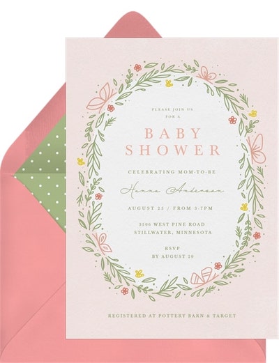 Sweet Butterflies Invitation