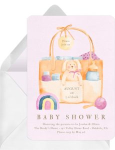 Sweet Diaper Bag Invitation