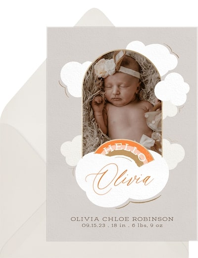 Sweet Rainbow Baby Announcement